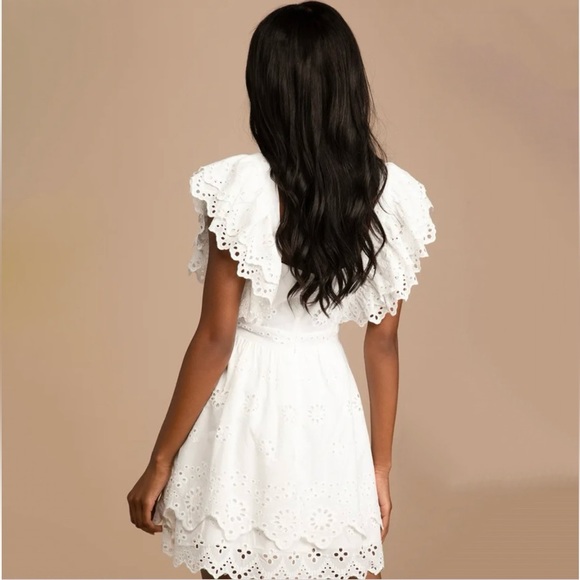 Lulu's White Eyelet Dress - Picture 2 of 7